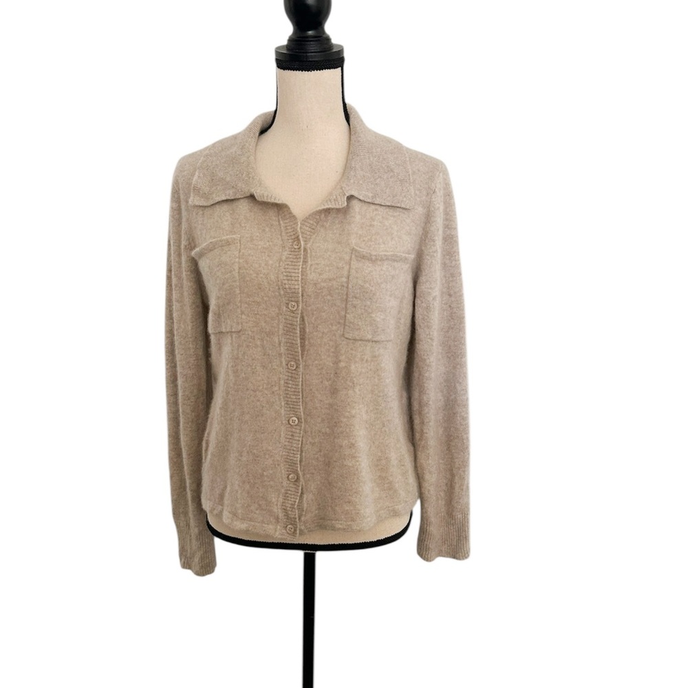 Jason Wu 100% Cashmere Button Down Collared Shirt… - image 1
